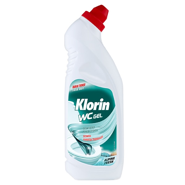 Klorin WC Gel Alpine Fresh desinficerende toiletrens