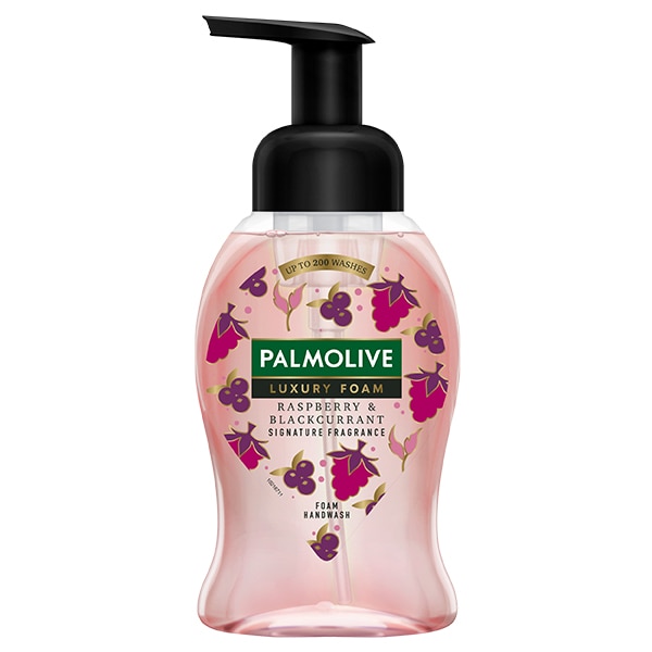 Palmolive Luxury Foam skumsæbe til hænder med duft af hindbær og solbær