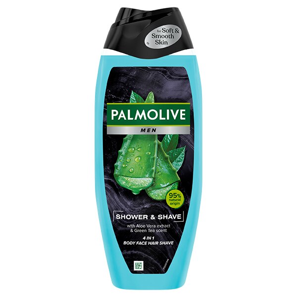 Palmolive Men Shower & Shave 4-i-1 shower gel med aloe vera og grøn te
