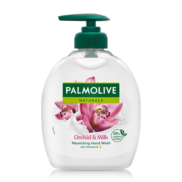 Palmolive Naturals Orchid & Milk plejede flydende håndsæbe med orkidéekstrakt